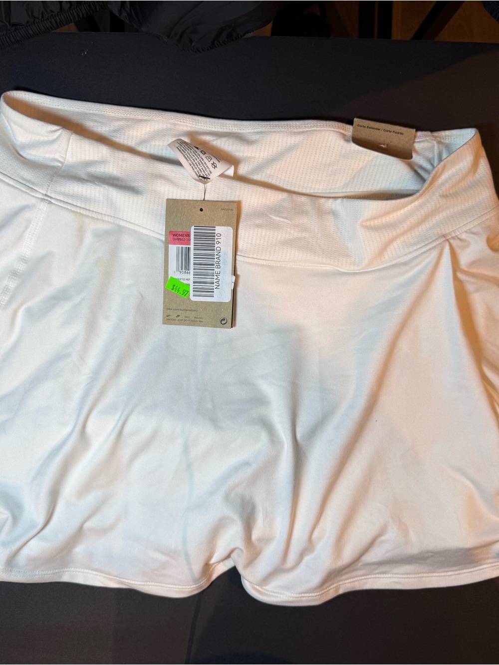 Women's White Performance Shorts - Lightweight Activewear size small